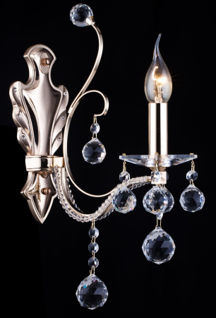 Настенный светильник (бра) 1*E14 40Вт Золото IP20 Marlin FR1130-WL-01-G Freya