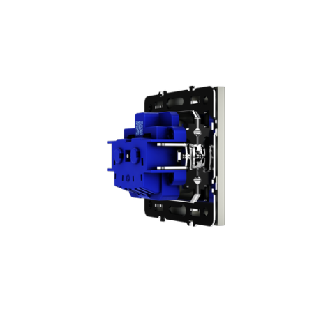 Розетка встраиваемая Voltum S70 с заземлением 16А, (сталь)
