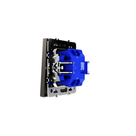 Выключатель с самовозвратом встраиваемый Voltum S70 одноклавишный 10А, (кашемир)