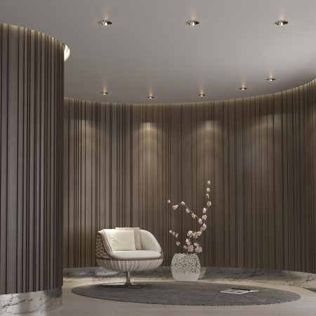 Св-к встр.св/д IP20 LED 4000К 30W 100-265V KNOF белый/хром NOVOTECH