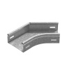 Угол плоский плавный универсальный 45 град. к лотку 300х100, толщ. 1,0 мм, гор. цинк Ostec