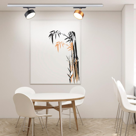 Св-к трековый IP20 LED 24W 4000K 2100Лм 100-265V матовое золото PROMETA NOVOTECH