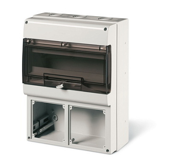 Корпус на 16 модулей и 2 поста с основанием 136х125 мм. DKC