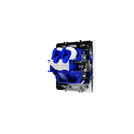 Розетка компьютерная встраиваемая Voltum S70 двойная RJ45+RJ45 КАТ.6, (белый матовый)