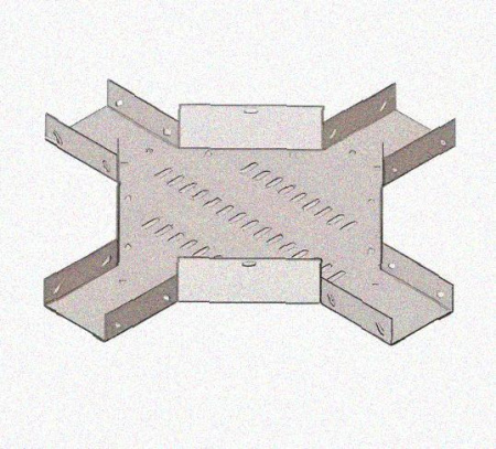 Лоток крестообразный перфорированный КМ 200х80 УТ1,5, оцинкованный лист S1,5