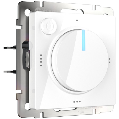 Встраиваемые механизмы терморегулятор СУ для теплого пола 16А Белый IP20 Werkel