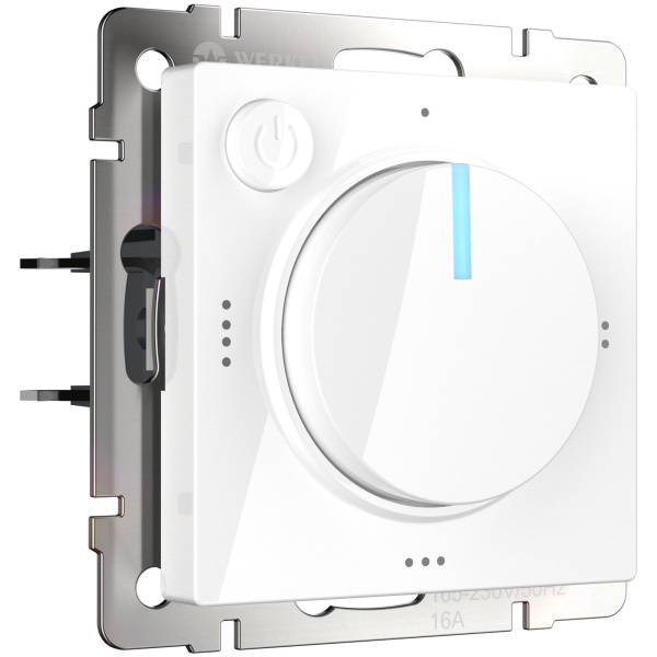 Встраиваемые механизмы терморегулятор СУ для теплого пола 16А Белый IP20 Werkel