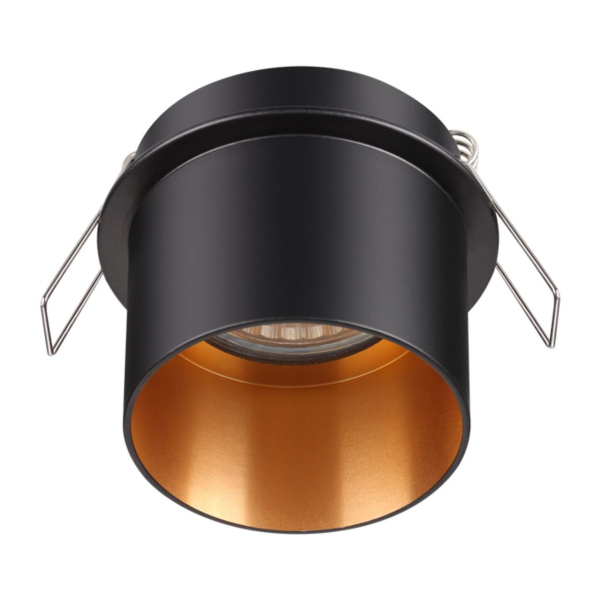 Встр.св-к IP20 GU10 50W 220V BUTT черный NOVOTECH