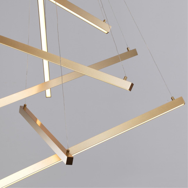 Подвесной св-к LED 48W 2700Лм 3000К 220V COMETA золото ODEON LIGHT