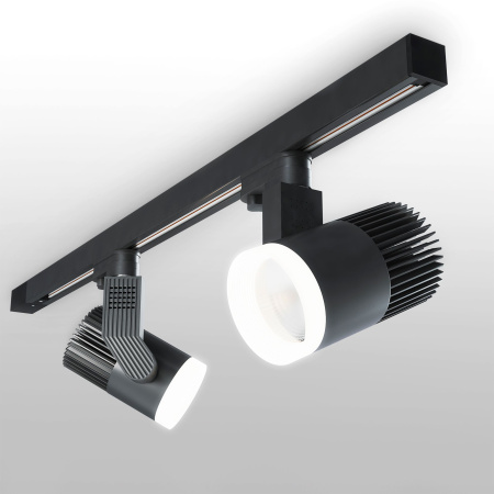Трековый светодиодный светильник для трехфазного шинопровода 30Вт 4200К черный IP20 Accord (a044429) Elektrostandard