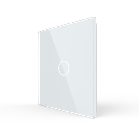 Панель для одноклавишного выключателя белая Livolo