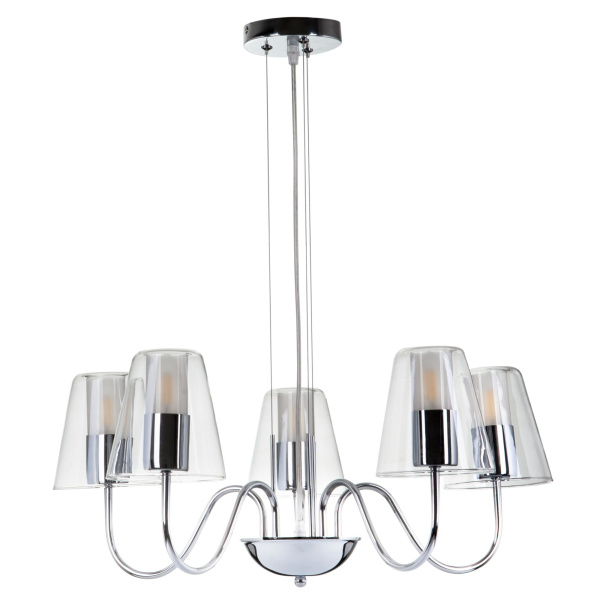Люстра 5*E14 40Вт Хром IP20 Ursula FR5017PL-05CH Freya