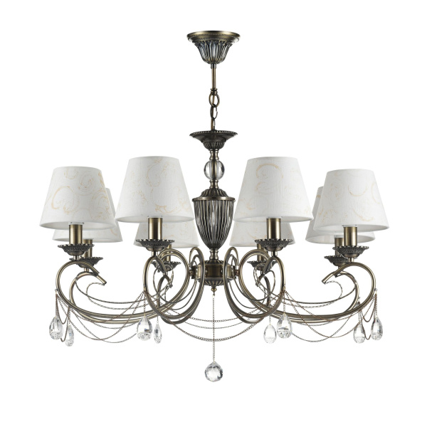 Люстра 8*E14 40Вт Бронза IP20 Brossard FR2904-PL-08-BZ Freya