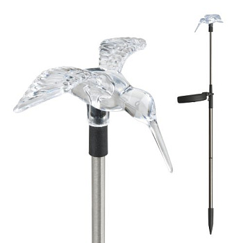 Светильник садовый на солнечной батарее Special RGB IP44 серебряный Uniel