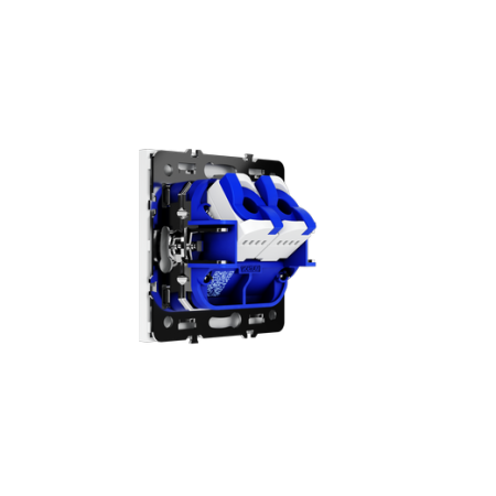 Розетка компьютерная встраиваемая Voltum S70 двойная RJ45+RJ45 КАТ.6, (белый матовый)