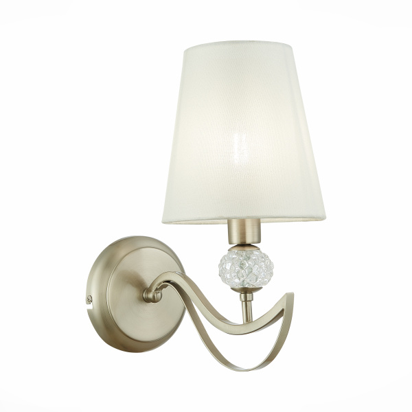 Бра Никель, прозрачный/Белый E14 1*40Вт SLE111201-01 EVOLUCE