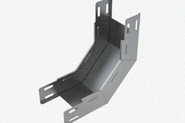 Лоток замковый глухой КПЗГ 150х65-90 УХЛ1 для поворота трассы вверх на 90, горячее цинкование, S1,5