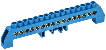 Шина N "ноль" в комбинированном DIN-изоляторе типа "Стойка" ШНИ-8х12-16-КС-С IEK