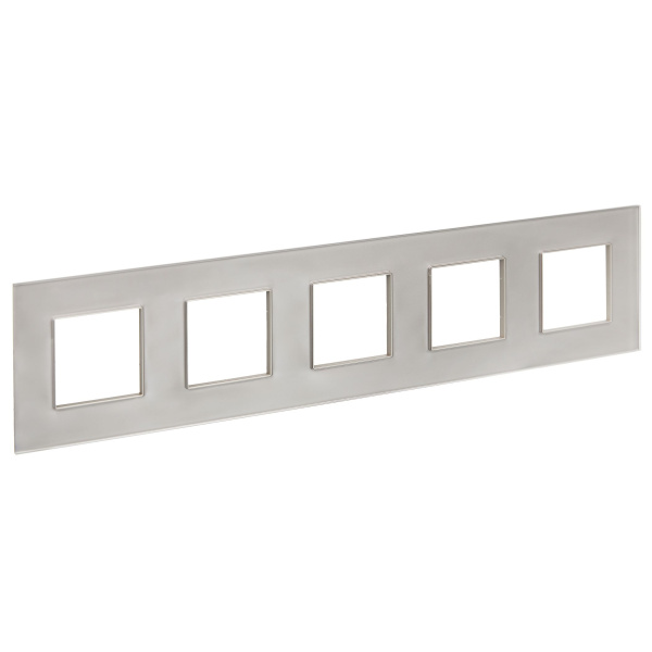 SKANDY Рамка 5-местная SK-F25Sh стекло шампань IEK