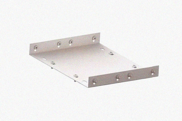 Соединитель лотковый замковый СЛЗ-100х80х1,0 УТ1,5, оцинкованный лист, S1,0