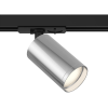 Трековый светильник 1*GU10 10Вт Черный и серебро IP20 Single phase track system Unity TR020-1-U-GU10-BS Technical Maytoni
