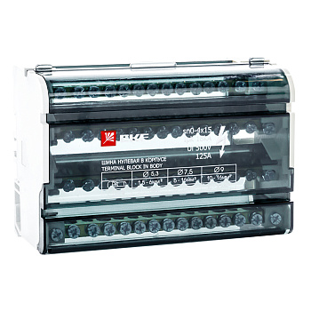 Шина нулевая в корпусе (4х15) PROxima EKF