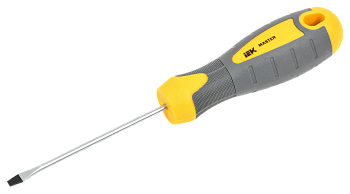 Отвертка шлицевая MASTER 4х100мм IEK