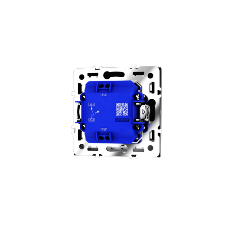 Выключатель встраиваемый Voltum S70 одноклавишный с подсветкой 10А, (черный матовый)