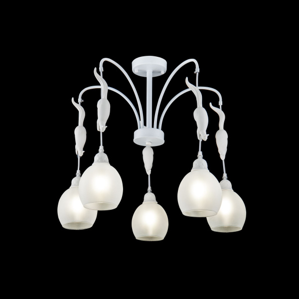 Люстра 5*E14 60Вт Белый IP20 Squirrel FR5010PL-05W Freya