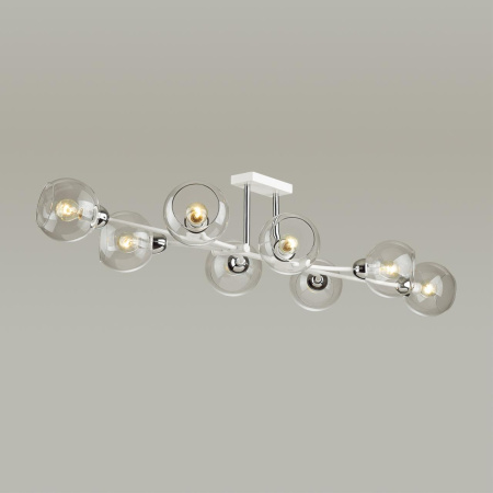 Люстра потолочная E14 8*40W 220V ALANA белый,хром LUMION