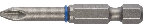 Биты "ЭКСПЕРТ" торсионные кованые, обточенные, хромомолибденовая сталь, тип хвостовика E 1/4", PZ2, 50мм, 2шт ЗУБР