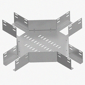 Лоток крестообразный перфорированный КМ 200х80 УТ1,5, оцинкованный лист S1,5