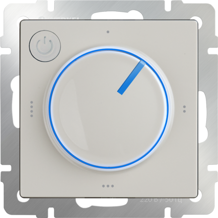 Встраиваемые механизмы терморегулятор  для теплого пола СУ электромеханический 16А слоновая кость IP20 Werkel