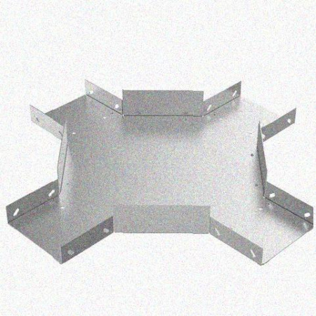 Лоток крестообразный замковый перфорированный КМЗ 300х100 УТ1,5, оцинкованный лист, S1,5