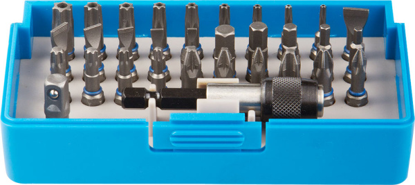 Набор : Биты из хромомолибденовой стали, 31 бита - 25мм, адаптер, 32 предмета ЗУБР