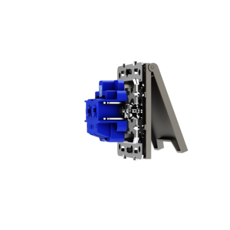 Розетка встраиваемая Voltum S70 с заземлением, защитными шторками и крышкой 16А, (кашемир)