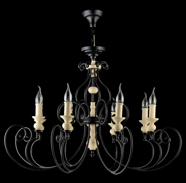 Люстра 8*E14 60Вт Черный IP20 Karina H631-PL-08-B Maytoni