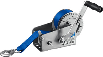 Лебедка ручная барабанная "Профессионал", тяговая, ленточная, 0,9т, 10м ЗУБР