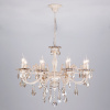 Люстра с хрусталем 8*E14 60Вт белый с золотом IP20 Elisha (3281/8 белый с золотом) Eurosvet