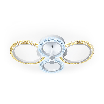 Люстра св/д диммируемая TOMASO 86W(4900 Лм) 2700К+6400К/4200К/6400К+2700К белый Ritter 