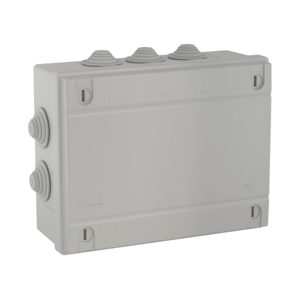 Коробка ответвит. с кабельными вводами 2х40мм + 6х32мм, IP55, 240х190х90мм DKC