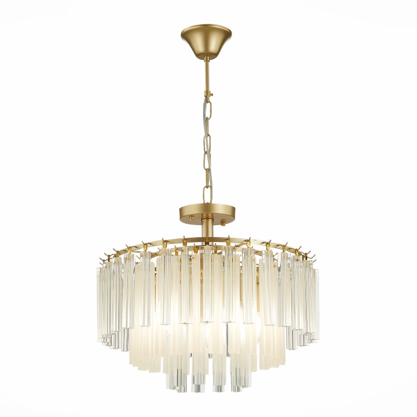 Люстра подвесная Шампань/Шампань, Прозрачный E14 5*40Вт SLE260103-05 EVOLUCE