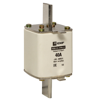 Плавкая вставка ППН-37 400/40А габарит 2 PROxima EKF