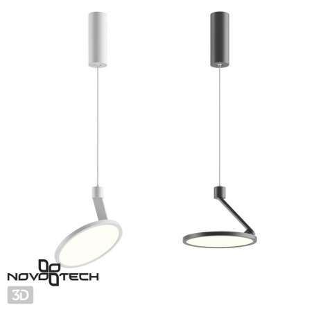 Св-к накл.,длина провода 1м IP20 LED 4000K 18W 85-265V HAT черный NOVOTECH
