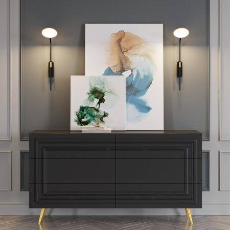 Настенный св-к IP20 LED 7W 731Лм 3000K REDMOND черный с ант.бронзой/металл ODEON LIGHT