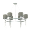 Люстра E27 6*60W 220V SANTIAGO хром,серый LUMION