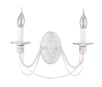 Настенный светильник (бра) 2*E14 60Вт Белый с Золотом IP20 Velia FR2046-WL-02-WG Freya