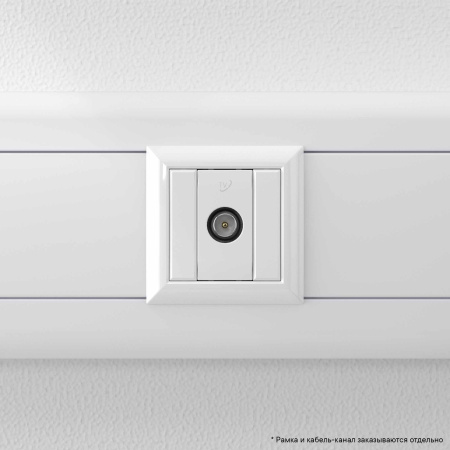 Розетка TV проходная модульная, "Avanti", "Белое облако", 1 модуль DKC