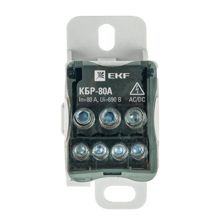 Блок распределительный КБР на DIN-рейку и монтажную панель 80A PROxima EKF