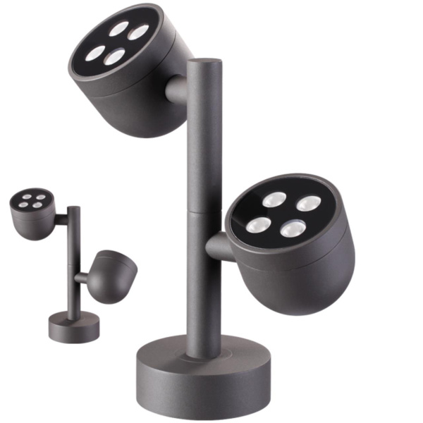 Ландшафтный св-к IP65 LED 3000К 20W 100-240V GALEATI темно-серый B NOVOTECH